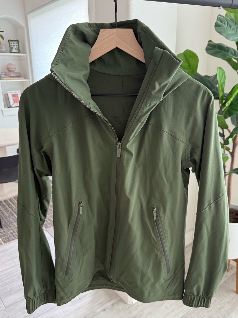 lululemon Olive Green Hooded Utility Jacket